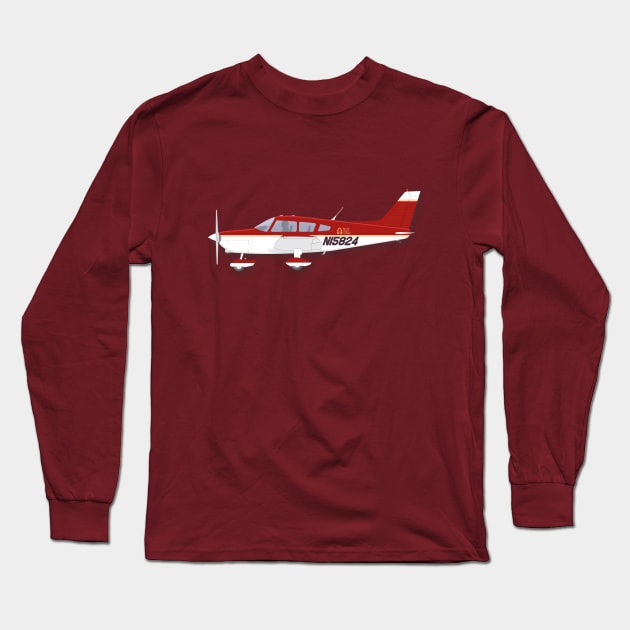 Piper PA28 Cherokee Long Sleeve T-Shirt by GregThompson